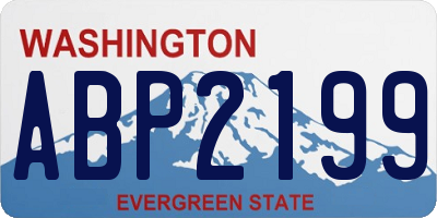 WA license plate ABP2199