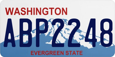 WA license plate ABP2248