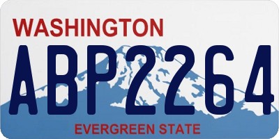 WA license plate ABP2264
