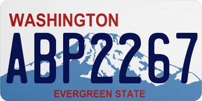 WA license plate ABP2267