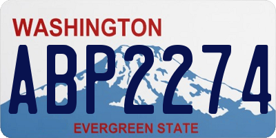 WA license plate ABP2274