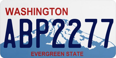 WA license plate ABP2277