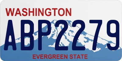 WA license plate ABP2279