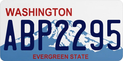 WA license plate ABP2295