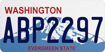 WA license plate ABP2297