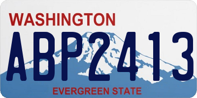 WA license plate ABP2413