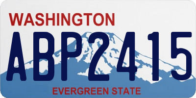 WA license plate ABP2415