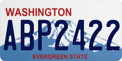 WA license plate ABP2422