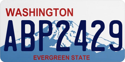WA license plate ABP2429