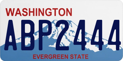 WA license plate ABP2444