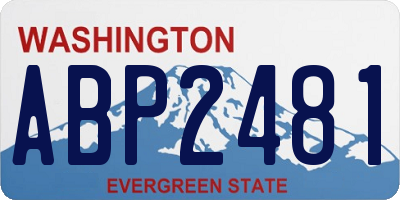 WA license plate ABP2481