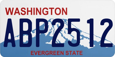 WA license plate ABP2512