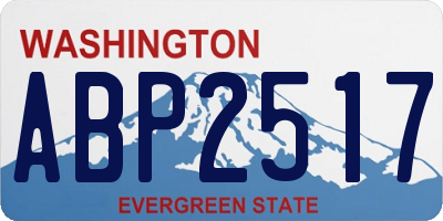 WA license plate ABP2517