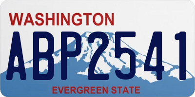 WA license plate ABP2541
