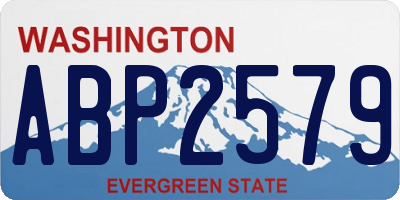 WA license plate ABP2579