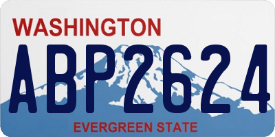 WA license plate ABP2624