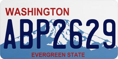 WA license plate ABP2629
