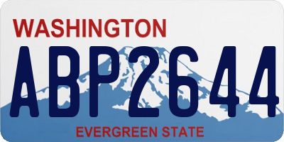WA license plate ABP2644