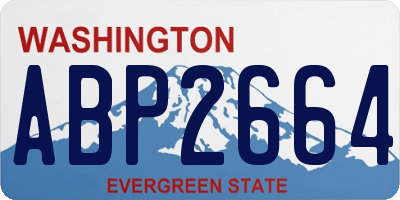 WA license plate ABP2664