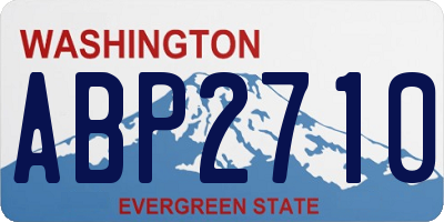 WA license plate ABP2710
