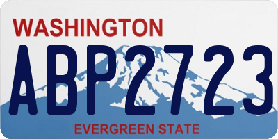 WA license plate ABP2723