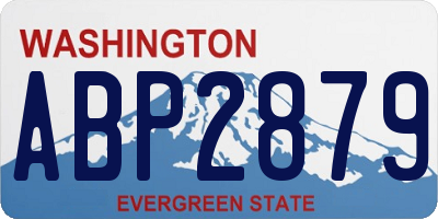 WA license plate ABP2879