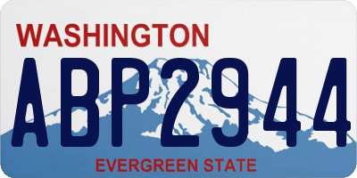 WA license plate ABP2944