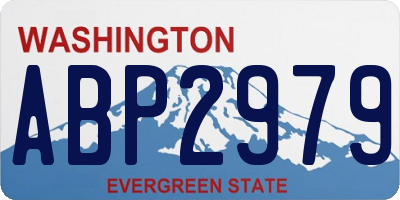 WA license plate ABP2979