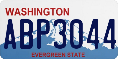 WA license plate ABP3044