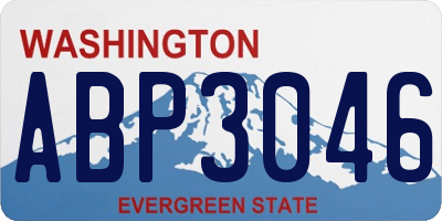 WA license plate ABP3046