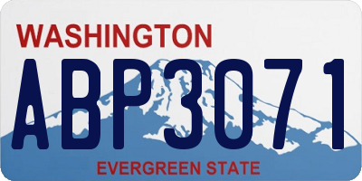 WA license plate ABP3071