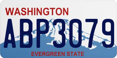 WA license plate ABP3079