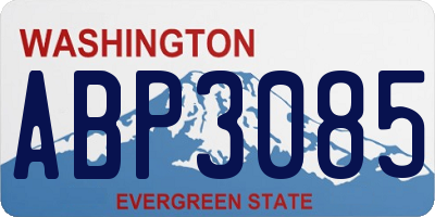 WA license plate ABP3085