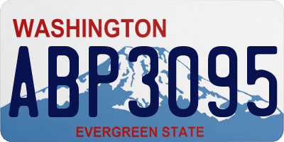 WA license plate ABP3095