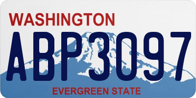 WA license plate ABP3097