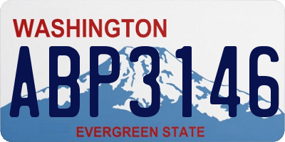 WA license plate ABP3146