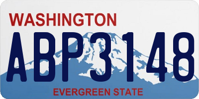 WA license plate ABP3148