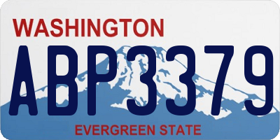 WA license plate ABP3379