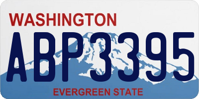 WA license plate ABP3395