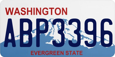 WA license plate ABP3396