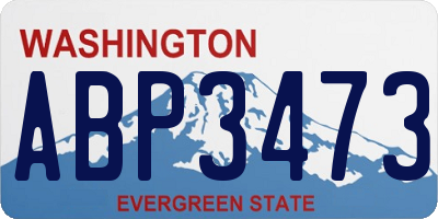 WA license plate ABP3473