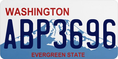 WA license plate ABP3696