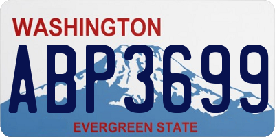 WA license plate ABP3699