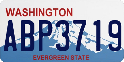 WA license plate ABP3719