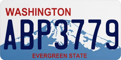 WA license plate ABP3779
