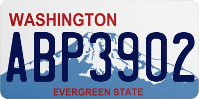 WA license plate ABP3902