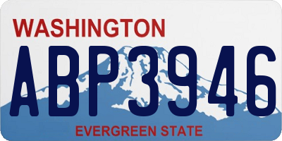 WA license plate ABP3946