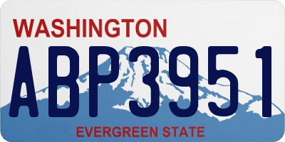 WA license plate ABP3951