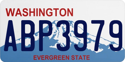 WA license plate ABP3979
