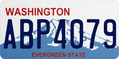 WA license plate ABP4079